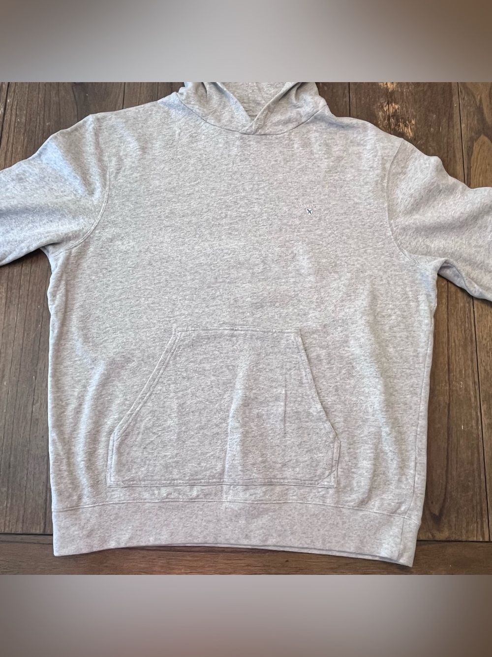 Barbour Grey Hoodie Sweatshirt Mens XXL - Picture 5 of 5